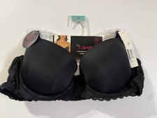 No Boundaries T Shirt Bra 36B Converts To RacerBack Black New