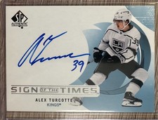 ALEX TURCOTTE 2024-25 SP AUTHENTIC HOCKEY SIGN OF THE TIMES AUTO #SOTT-TU