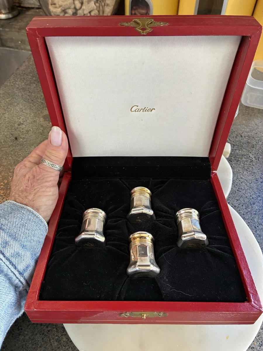 Cartier Antique US Sterling Silver Salt & Pepper Shakers for sale
