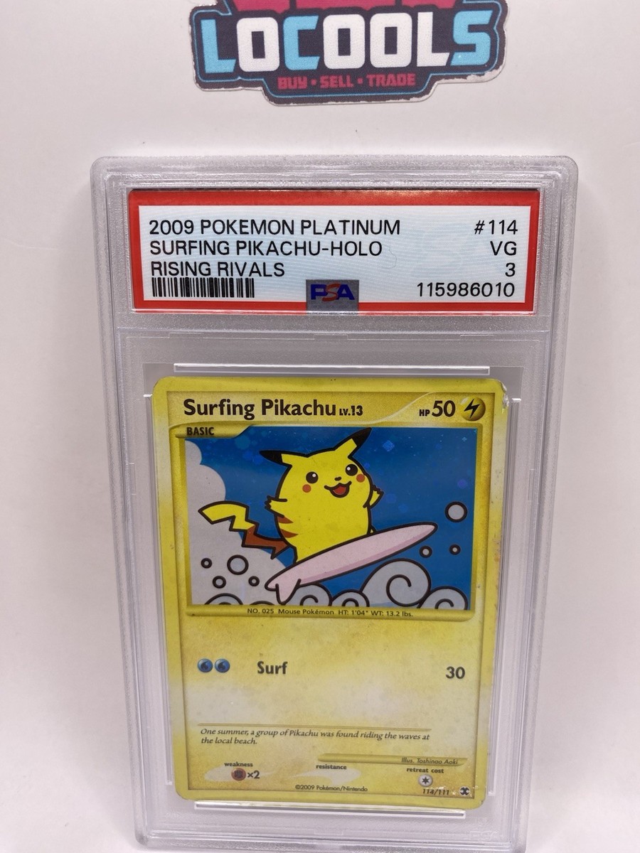 ポケットモンスター プラチナ 2009 Pokemon Platinum Rising Rivals Holo #114 Surfing