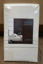 Hudson Park 800 Thread Count Egyptian Cotton KING Pillowcases Ivory