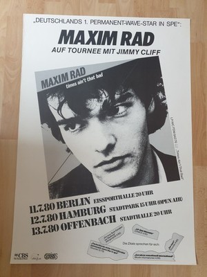 Original Tour Konzert Plakat Poster Maxim Rad Geschenk Idee 11.07.1980 Berlin