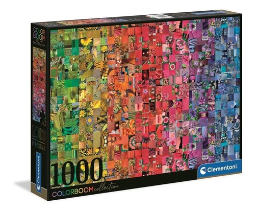 Puzzle 1000 pezzi Color Boom Collage Clementoni