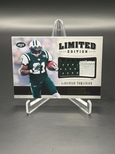 2012 Playbook LaDainian Tomlinson GAME USED Jersey Patch 17/25 Jets