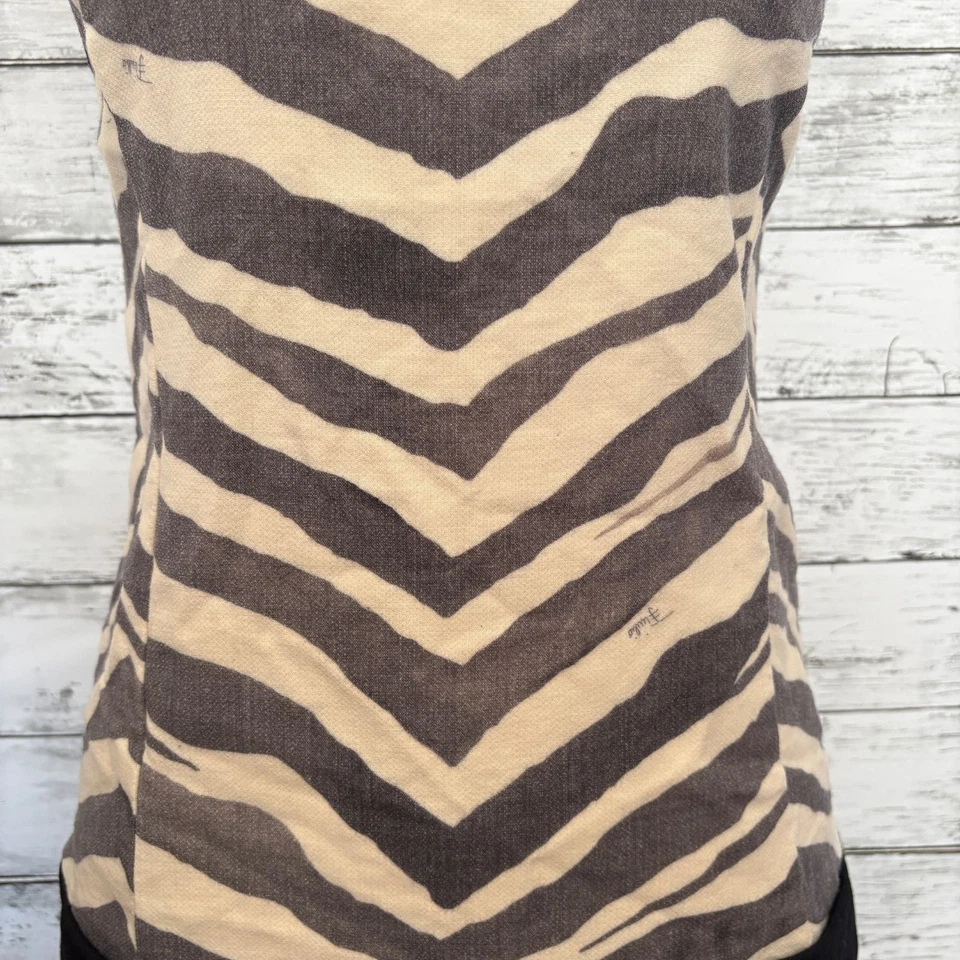 Emilio Pucci Dress Sleeveless Wool Black White Italy Made Size 38 - Image 4 of 4