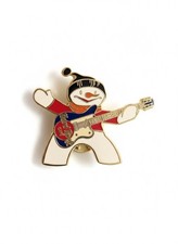 Hard Rock Cafe Lake Tahoe Snowman Guitar Pin LE 2500 Collectible