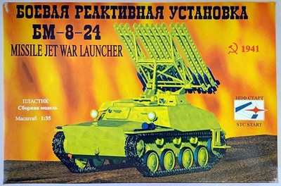 STC Start P103 Soviet BM-8-24 Self-Propelled Rocket Launcher Vehicle in OVP 1:35