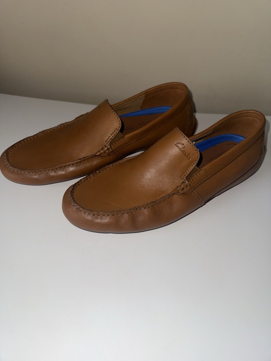 Clarks Men’s Markman Moccasin Driving Loafers Brown Suede Comfort Style Size 9 Clarks Markman Way Men main image 4