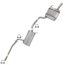 Stainless Steel Center Rear Muffler Exhaust Kit Fits 2012-2014 Vw Passat 2.5l