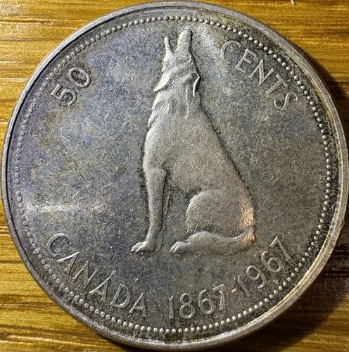 1967 50c Canada Silver Half Dollar