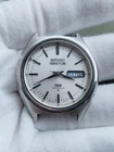 Vtg Seiko 5 ACTUS SS 6106-7490 Silver Dial (For Parts & Repairs) Working #23