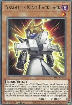 YuGiOh Absolute King Back Jack TAMA-EN048 Rare Englisch NM 1st
