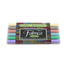 Tsukineko Fabrico Markers, Twin Type, Set of 6, Pastel, FMV6P