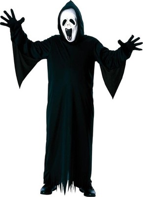 KINDER GEIST KOSTÜM # Halloween Reaper Scream Robe Maske Handschuhe Horror Party