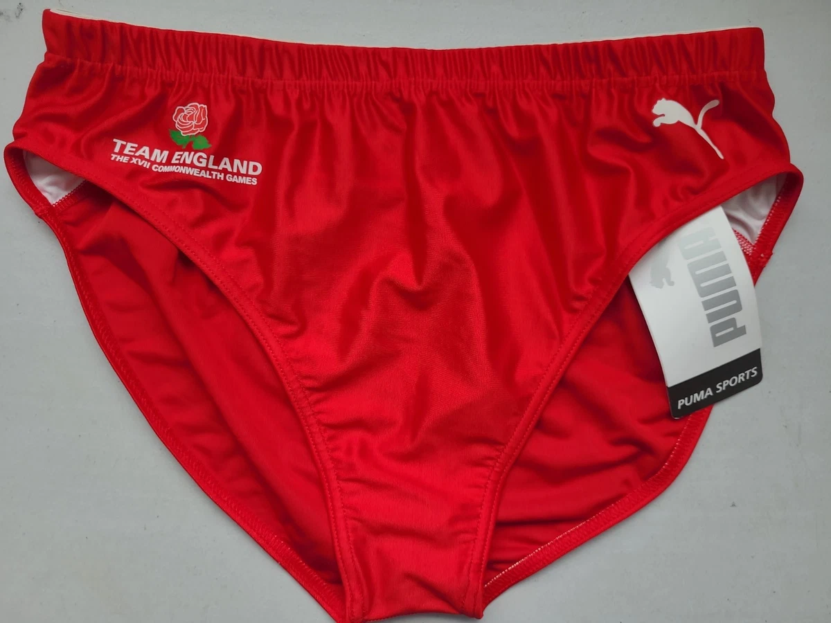 2002 Puma Womens Swimmimg Briefs Team England XVII Commonwealth Size UK 16 (T)
