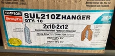 10 X Simpson SUL210Z 2x10 - 2x12 45 Degree Joist Hanger Skewed Left-Zmax