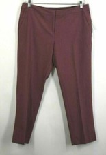 Amanda  Chelsea Womens Vented Ankle Hem Pants Low Rise Straight Leg Comfort