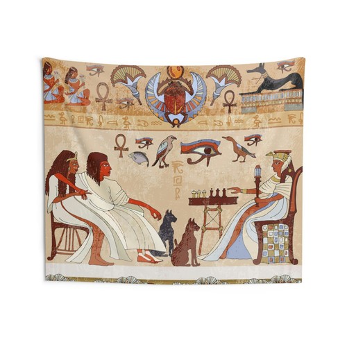 Ancient Egyptian Art Decor Bedroom Living Room Wall Hanging Large Tapestry - 第 7/8 張圖片