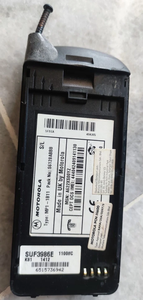 Vintage Preloved old 1999 2000 Motorola Cellphone PCN600 made in UK - Image 4 of 4