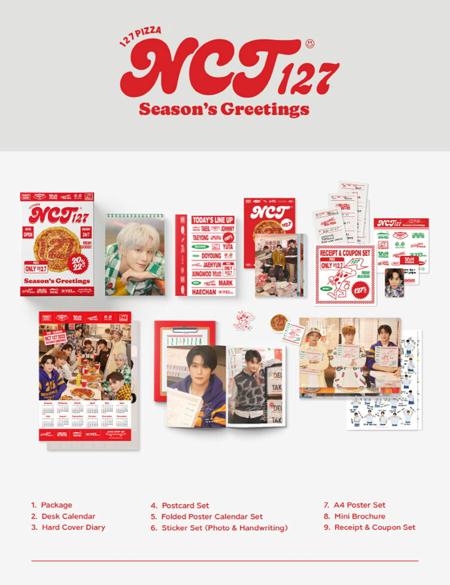 2022 ヘチャン カレンダー ダイアリー NCT 127 2022 SEASON'S GREETINGS Calendar+Diary+Card+Poster+