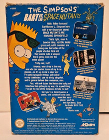 THE SIMPSONS BART VS THE SPACE MUTANTS NINTENDO NES 