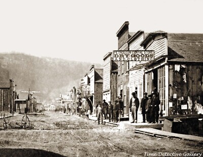 Main Street, Petroleum Centre, Pennsyvania - c1870 - Historic Photo Print