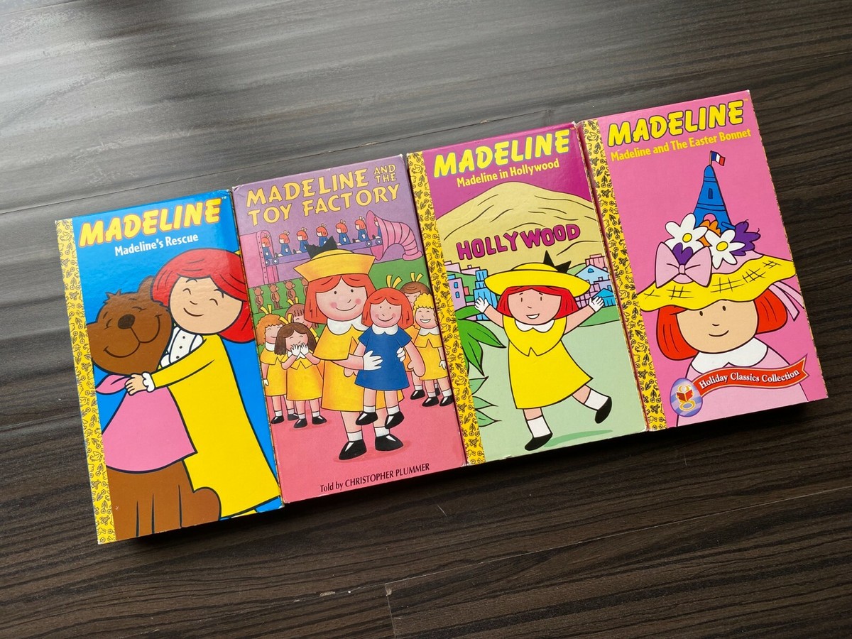 Madeline VHS Tape Lot of 4 Madelines Rescue Madeline In Hollywood