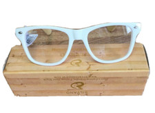 Bamboo WHITE Wood Sunglasses WOMEN Eyewear Carpentier Clear Lens Collection