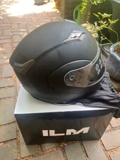 ILM Bluetooth Motorcycle Helmet Flip up Modular Dual Visor Intercom FM DOT 902BT