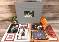 Basketball Scrapbook Album, Premade Basketball Scrapbook, Basketball Photo Album
