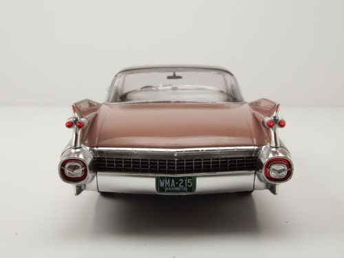 Cadillac Eldorado Seville Coupe 1959 hellrosa metallic Modellauto 1:24 Whitebox - Bild 6 von 8