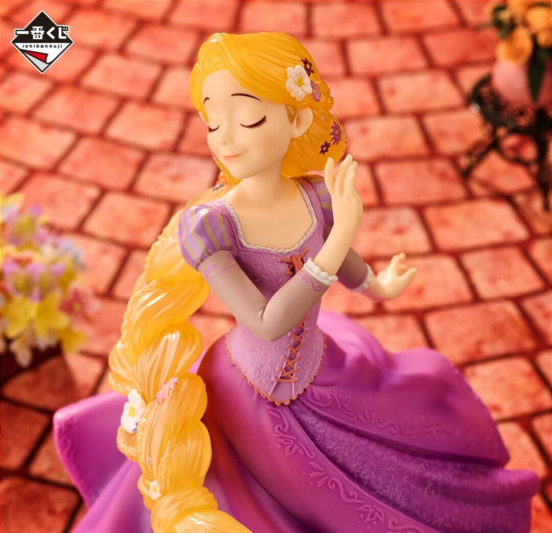 RARE Disney Princess Blooming Melodies Kuji Rapunzel Figure LO ver