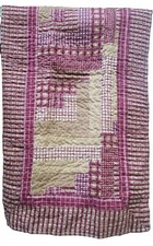 King Size Log Cabin Lodge Burgundy tan Brown Reversible Quilt Set