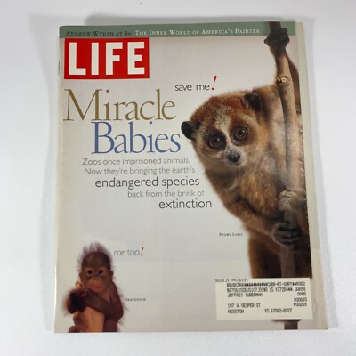 Life Magazine March 1997 Miracle Babies Endangered Species Orangutan Pygmy Loris
