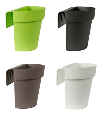 Blumenkasten mit Wasserspeicher 25 cm lang Gelndertopf Hngetopf  Blumentopf | eBay.de