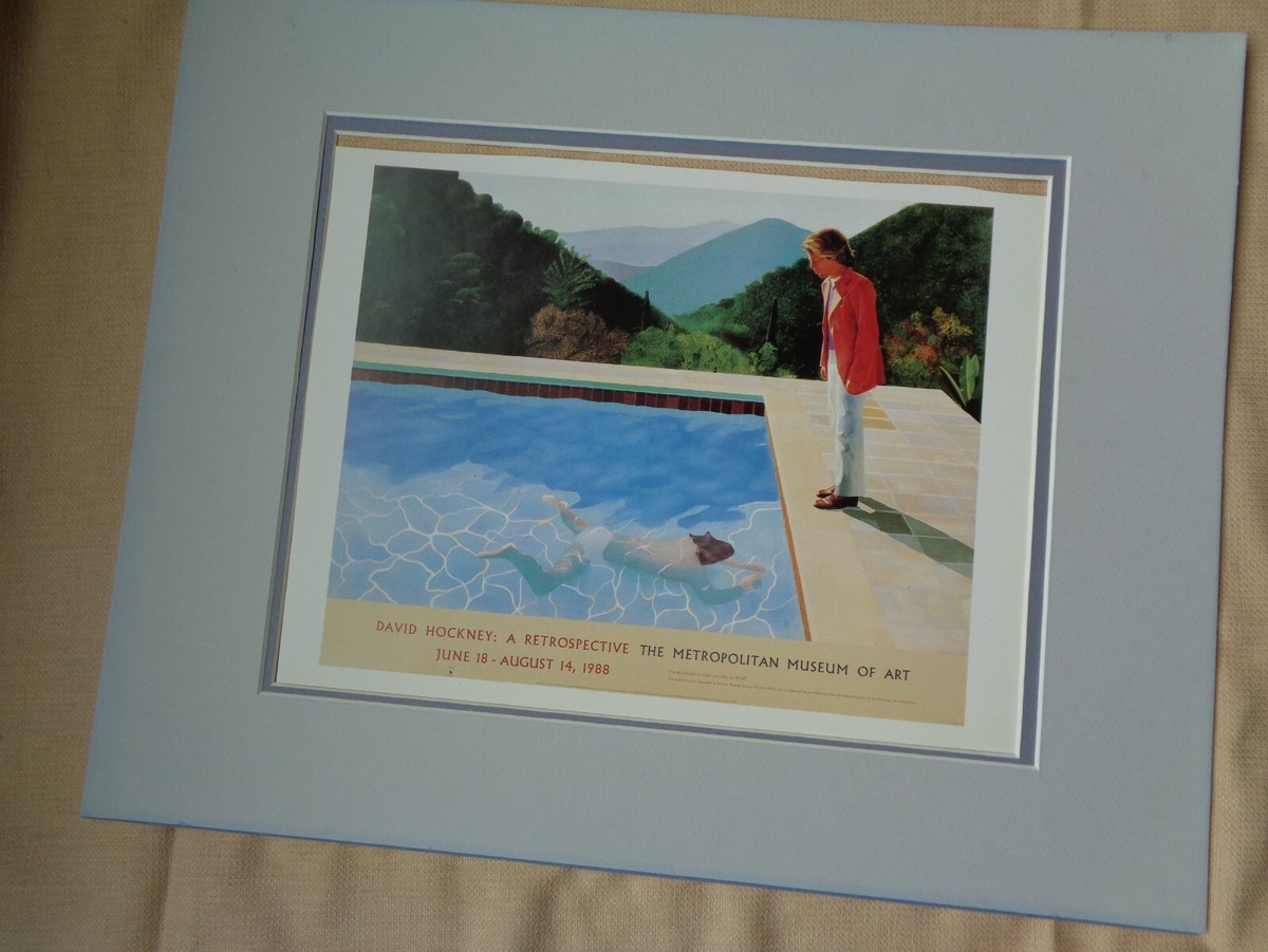 レア　David Hockney ポスター David Hockney Poster Metropolitan Museum of Art