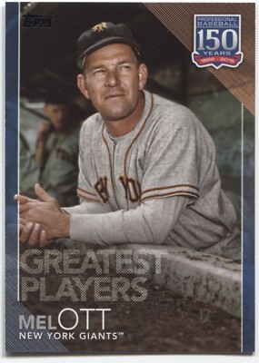 2019 Topps Series 2 MEL OTT BLUE 150 Years #GP-20 - NEW YORK GIANTS -