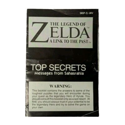 Nintendo Player's Guide (SNES) The Legend of Zelda A Link to the Past (1992) : Free Download, Borrow, and Streaming : Internet