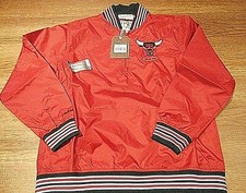MITCHELL & NESS NBA HWC CHICAGO BULLS WINDY CITY NYLON JACKET SIZE L $110.00