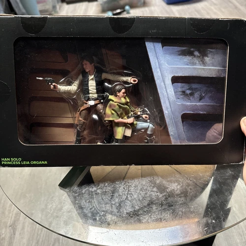 Star Wars Black Series Han Solo Leia Heroes of Endor SDCC Exclusive Diorama