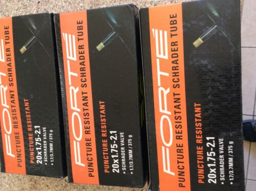 3 FORTE BICYCLE THORN RESISTANT INNER TUBES 20 X 1 75 - 2.1 schrader valve 3ea. - Picture 3 of 3