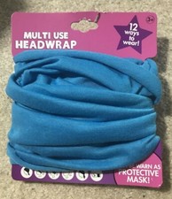 Multi Use Headwrap 12 Ways to Wear Blue Headband NEW 3