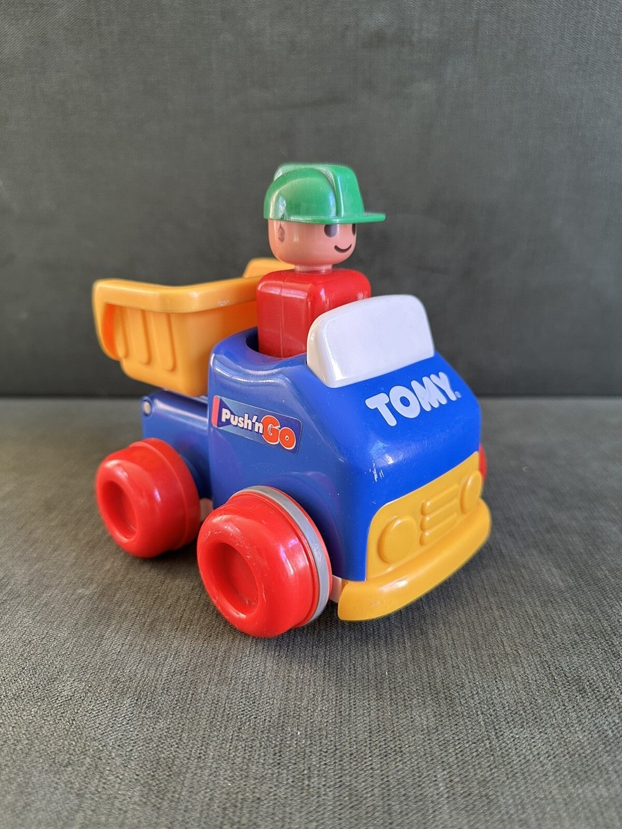 VINTAGE 1991 TOMY Push N Go Dump Truck Toy | eBay