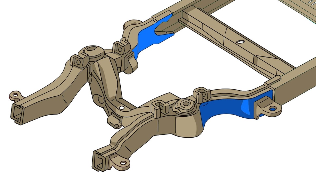 Rust Buster RB7348R Front Frame Repair Kit for 88-98 Chevy