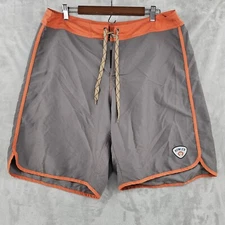 Howler Bros Mens Board Shorts Gray Surf Shorts Size 38