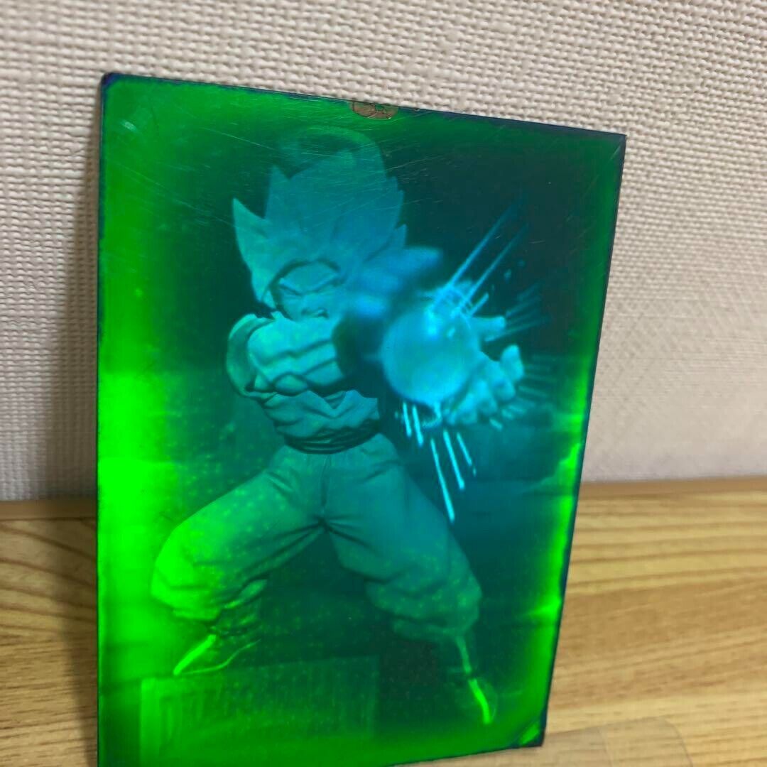 Dragon Ball Z Amada 3D Hologram Card Super Saiyan Son Goku Dragon Ball Z Amada 3D Hologram Card Super Saiyan Son Goku