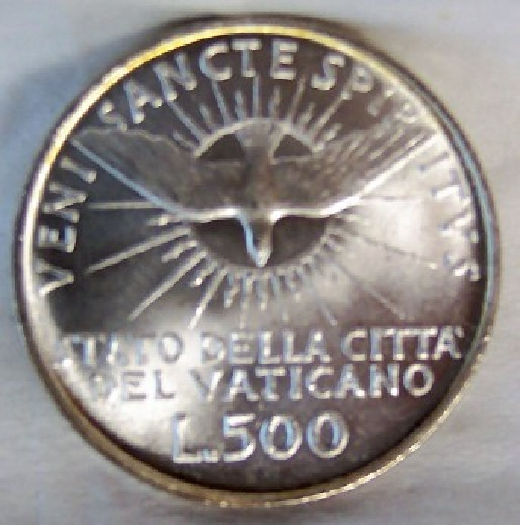 VATICAN SEDE VACANTE 1958 500 LIRE SILVER COIN UNC | eBay
