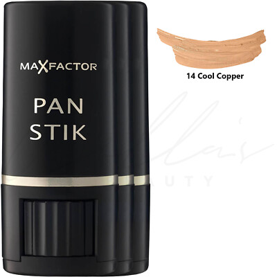 MAX FACTOR Pan Stik Full Coverage Foundation Stick - 14 Cool Copper *3er Pack*