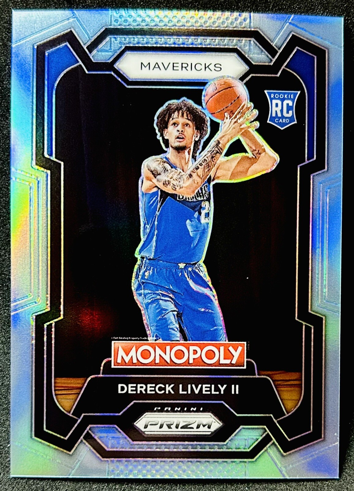 Dereck Lively II 2023-24 Monopoly Prizm RC Light Blue Prizm /199