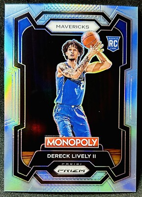Dereck Lively II 2023-24 Monopoly Prizm RC Light Blue Prizm /199  